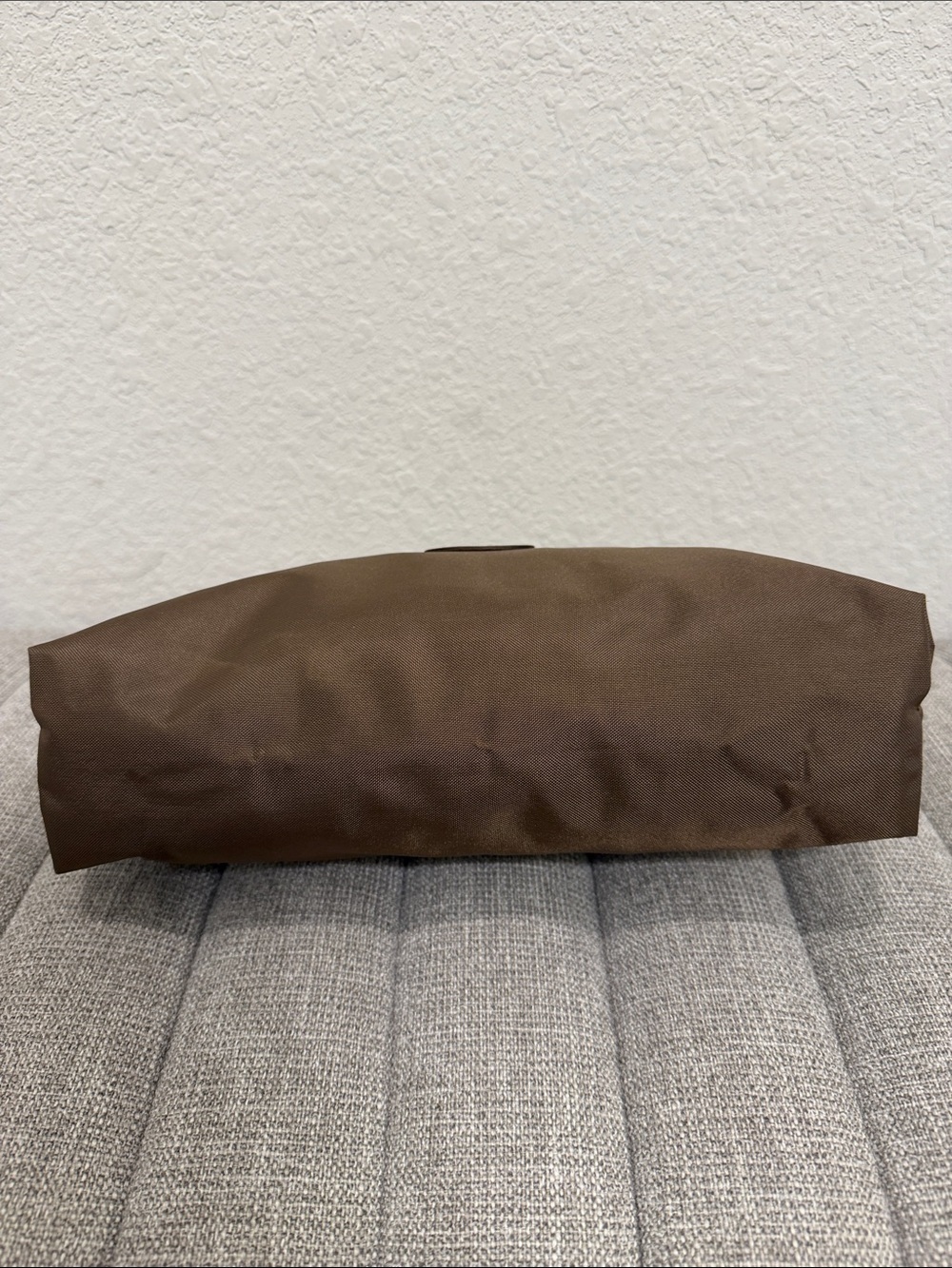 Longchamp Brown Toiletry Pouch with Leather Trim - Picture 5 of 11